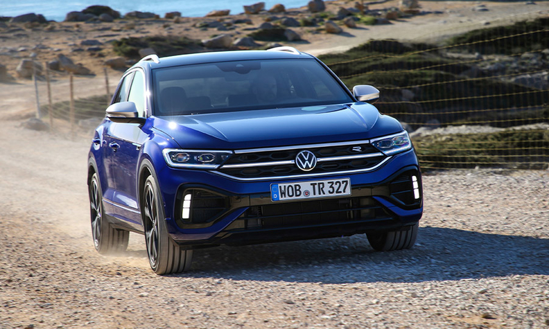 VW T-Roc during testing 2022